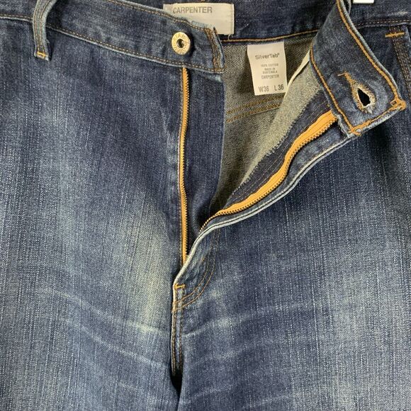 Levis Silvertab Carpenter Jeans Men 36/36 Skate Loose Street Grunge 2000's - Picture 10 of 16